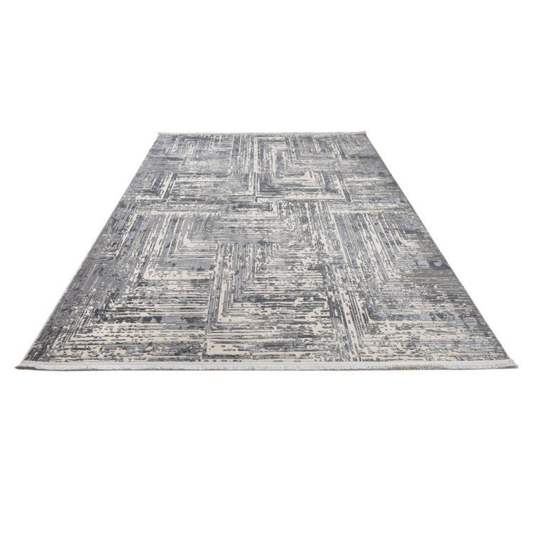 Williston Aylan Bologna Grey Abstract Acrylic Machine Made Area